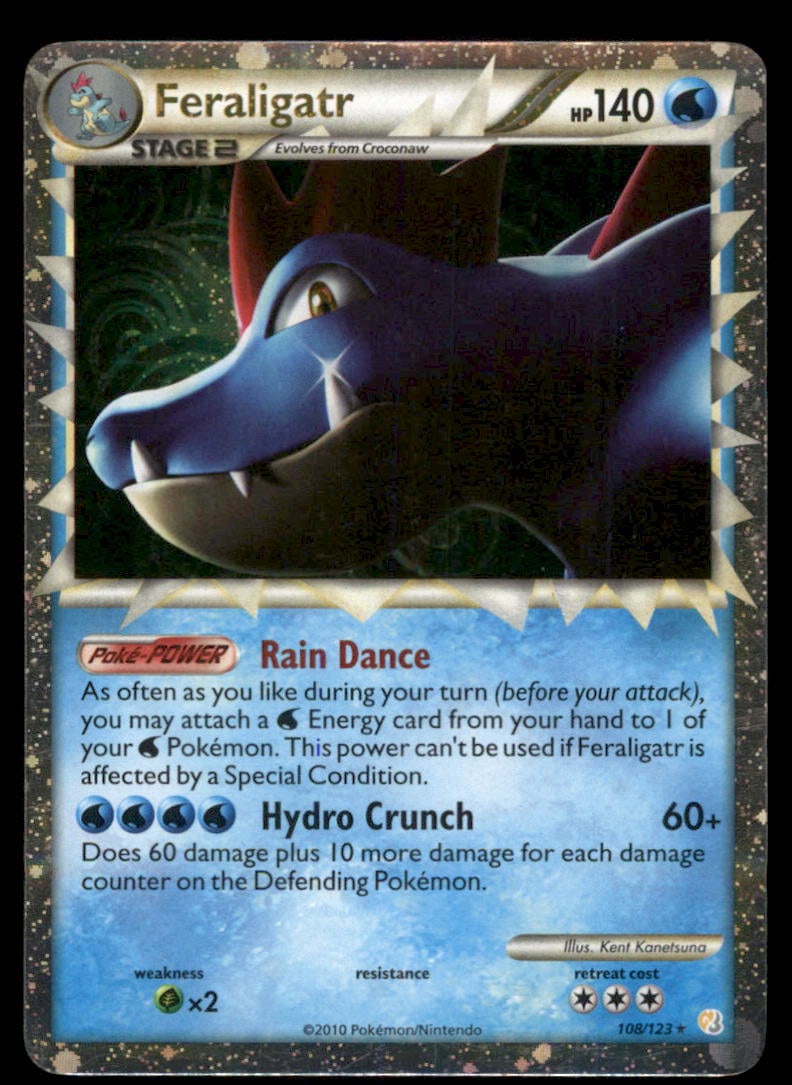 Feraligatr (Prime) HeartGold SoulSilver #108/123 Holo Pokemon Card: We offer combined shipping on multiple items. Buyers may also arrange their own shipping. LiveShipping is a separate and independent option for shipping that is NOT a part of the auction house or thei