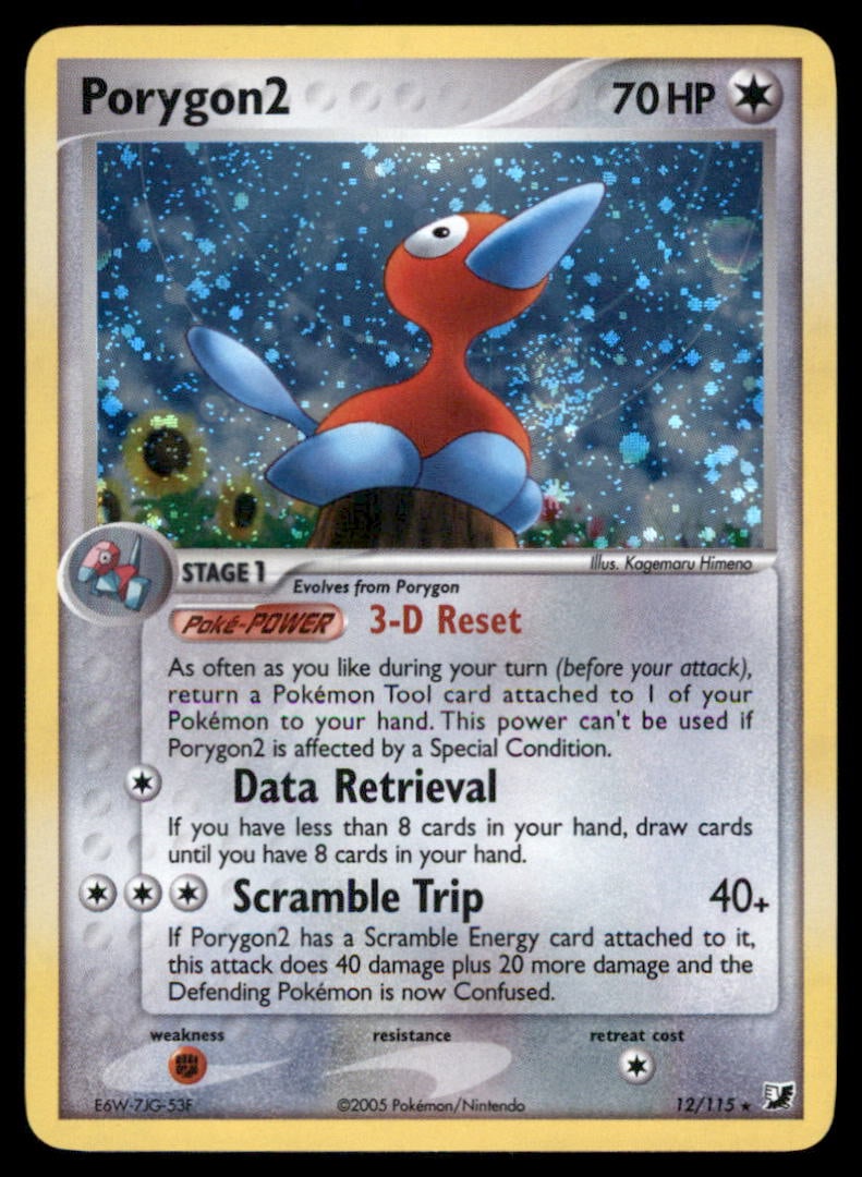 Porygon2 Unseen Forces #12/115 Holo Pokemon Card (1 of 2)