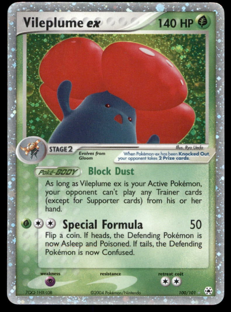 Vileplume ex Hidden Legends #100/101 Holo Pokemon Card (1 of 2)