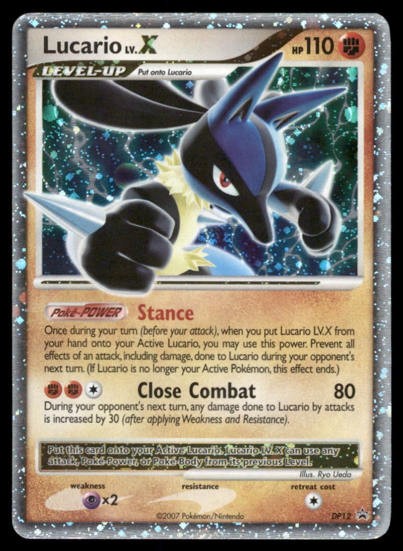 Lucario LV.X Diamond and Pearl Promos #DP12 Holo Pokemon Card (1 of 2)