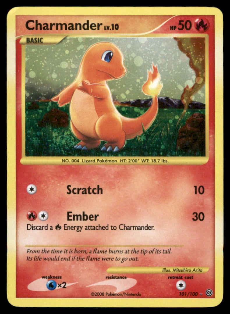 Charmander Stormfront #101/100 Holo Pokemon Card (1 of 2)