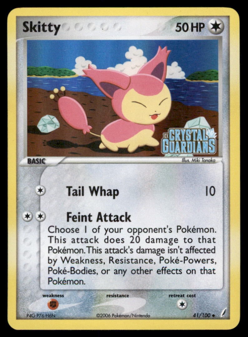 Skitty Crystal Guardians #41/100 Holo Pokemon Card: We offer combined shipping on multiple items. Buyers may also arrange their own shipping. LiveShipping is a separate and independent option for shipping that is NOT a part of the auction house or thei