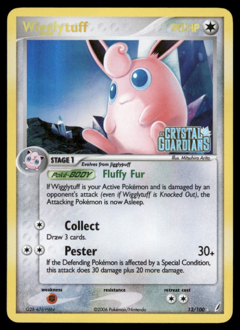 Wigglytuff Crystal Guardians #13/100 Holo Pokemon Card (1 of 2)