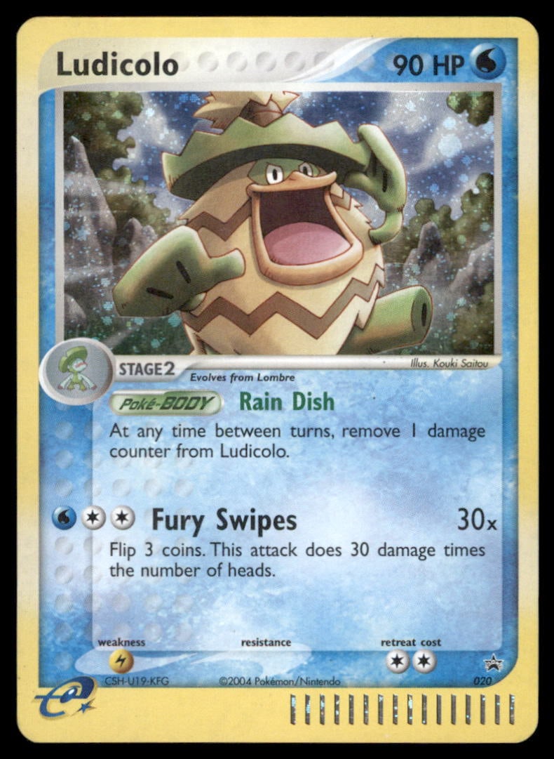 Ludicolo Nintendo Promos #020 Holo Pokemon Card: We offer combined shipping on multiple items. Buyers may also arrange their own shipping. LiveShipping is a separate and independent option for shipping that is NOT a part of the auction house or thei