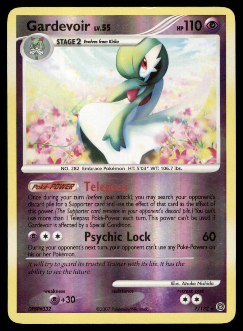 Gardevoir Secret Wonders #7/132 Holo Pokemon Card (1 of 2)