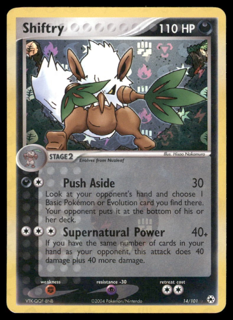 Shiftry Hidden Legends #14/101 Holo Pokemon Card (1 of 2)