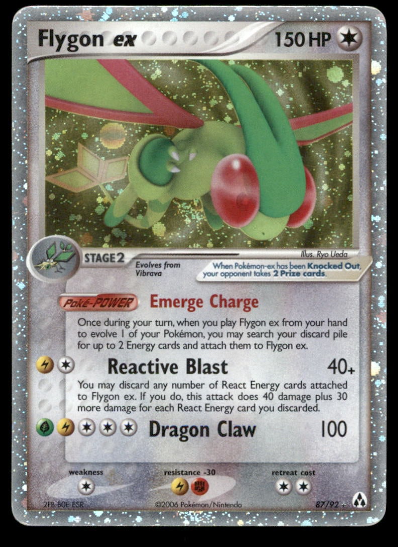 Flygon ex Legend Maker #87/92 Holo Pokemon Card (1 of 2)