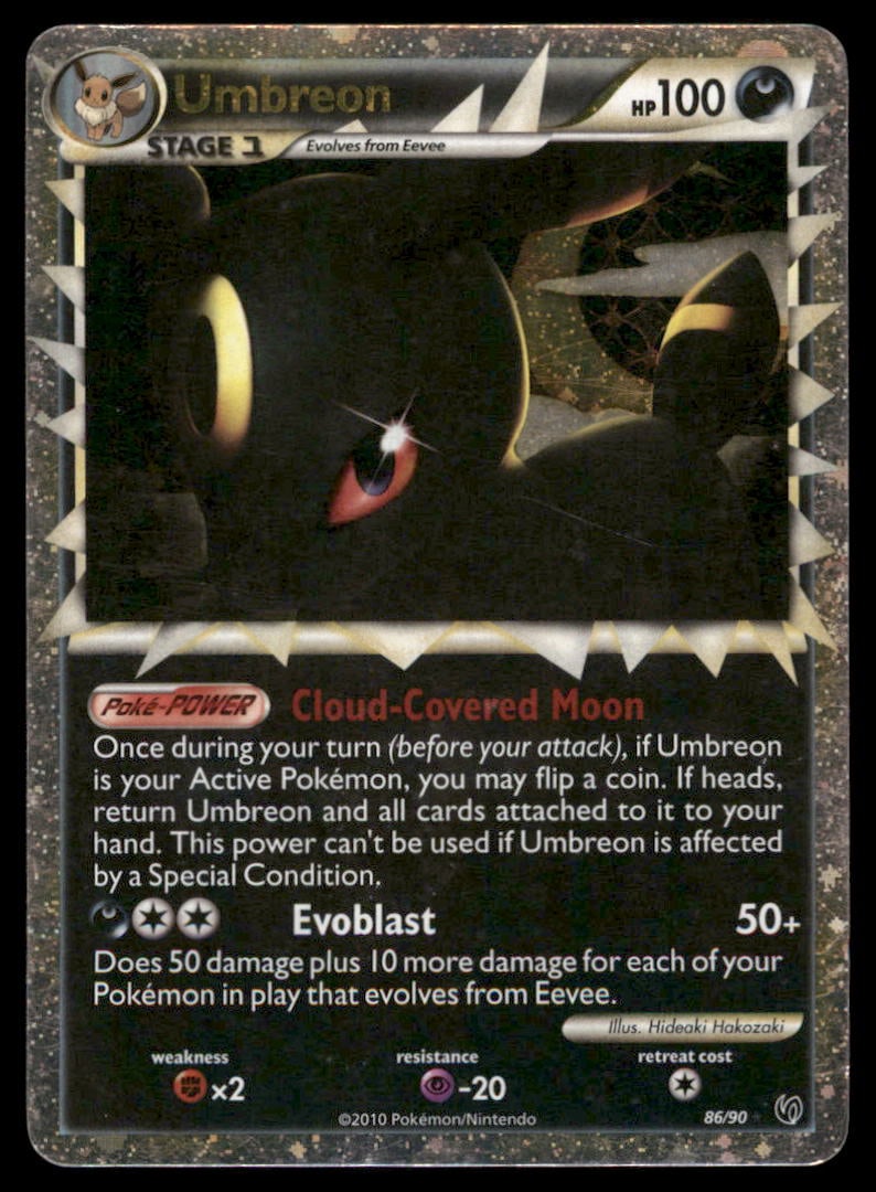 Umbreon (Prime) Undaunted #86/90 Holo Pokemon Card (1 of 2)