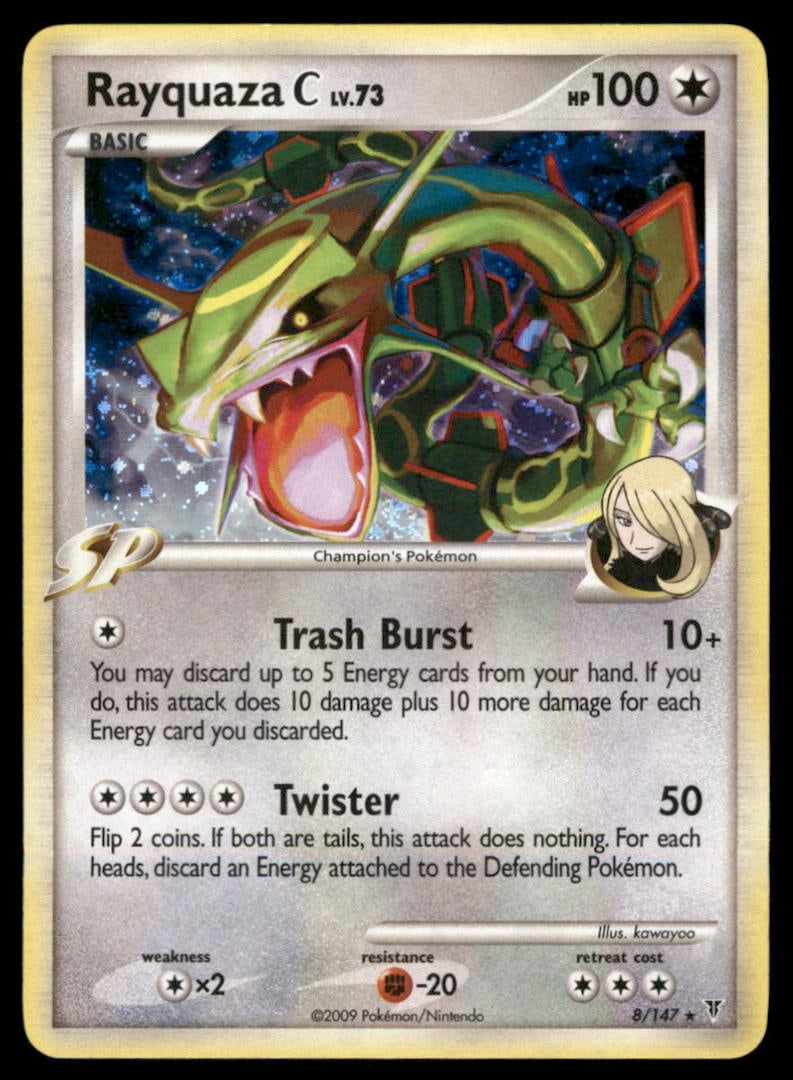Rayquaza C Supreme Victors #8 Holo Pokemon Card (1 of 2)