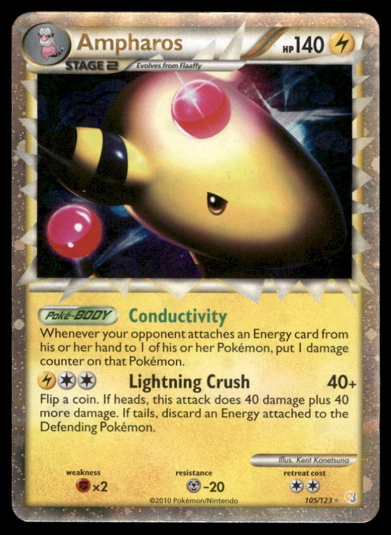 Ampharos (Prime) HeartGold SoulSilver #105/123 Holo Pokemon Card: We offer combined shipping on multiple items. Buyers may also arrange their own shipping. LiveShipping is a separate and independent option for shipping that is NOT a part of the auction house or thei
