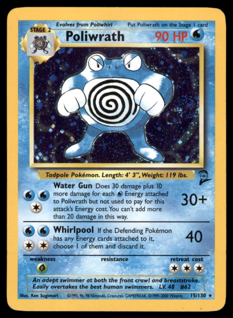 Poliwrath Base Set 2 #015/130 Holo Pokemon Card: We offer combined shipping on multiple items. Buyers may also arrange their own shipping. LiveShipping is a separate and independent option for shipping that is NOT a part of the auction house or thei
