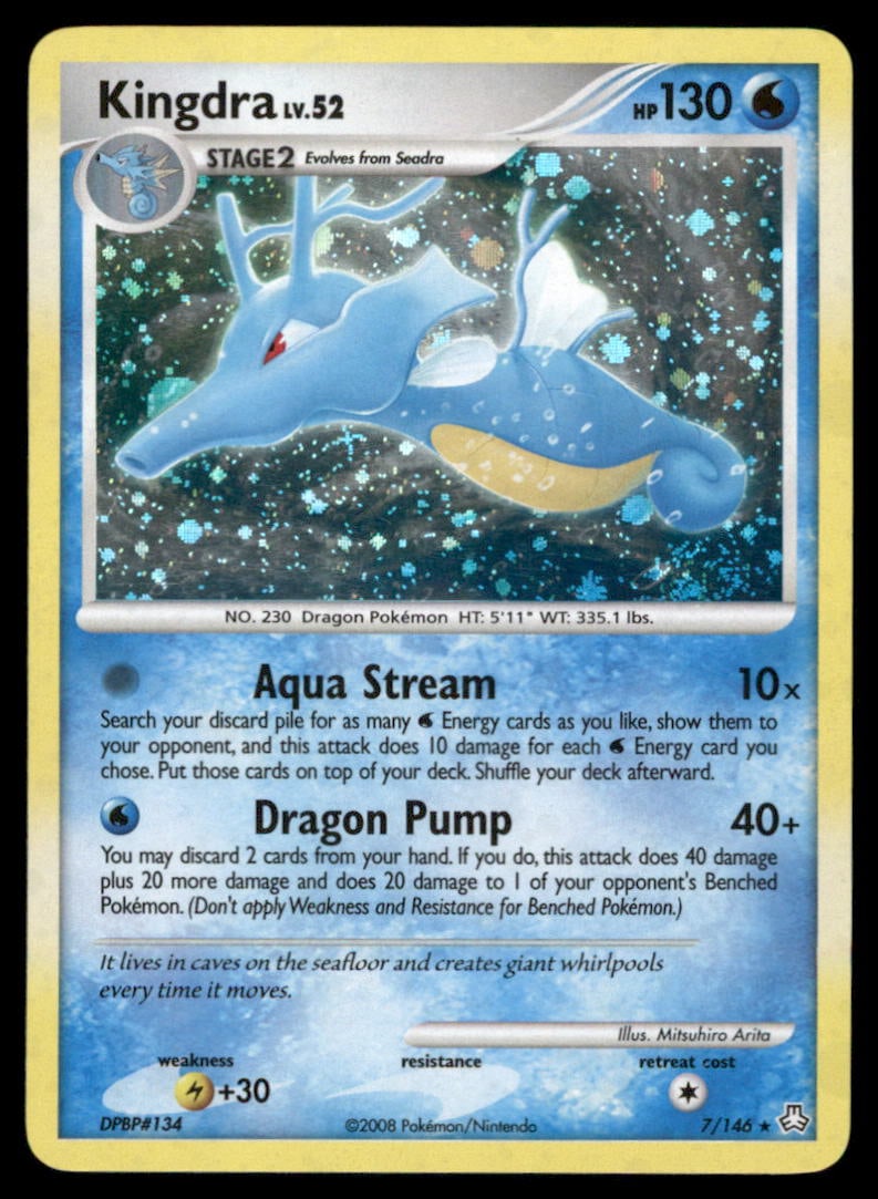 Kingdra Legends Awakened #7/146 Holo Pokemon Card (1 of 2)