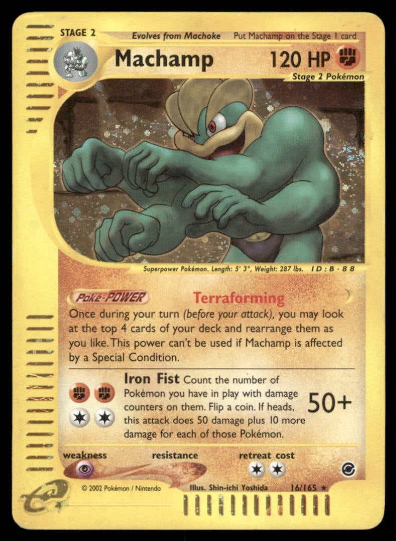 Machamp (16) Expedition #016/165 Holo Pokemon Card (1 of 2)