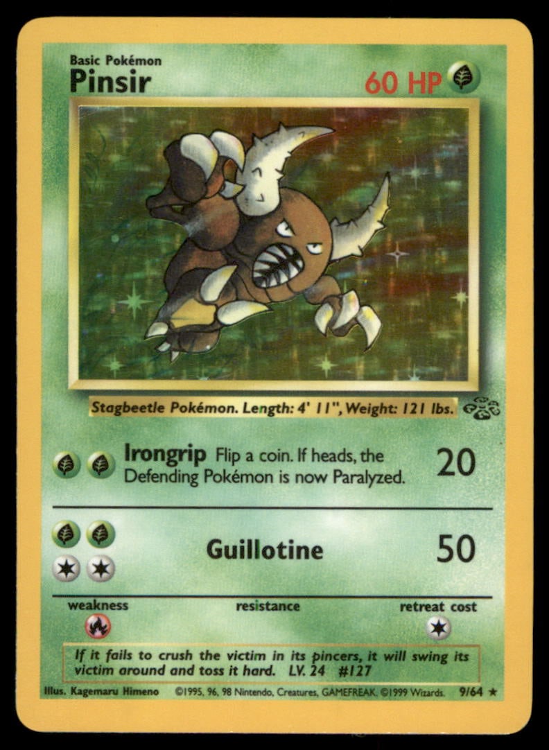 Pinsir (9) Jungle #09/64 Holo Pokemon Card: We offer combined shipping on multiple items. Buyers may also arrange their own shipping. LiveShipping is a separate and independent option for shipping that is NOT a part of the auction house or thei
