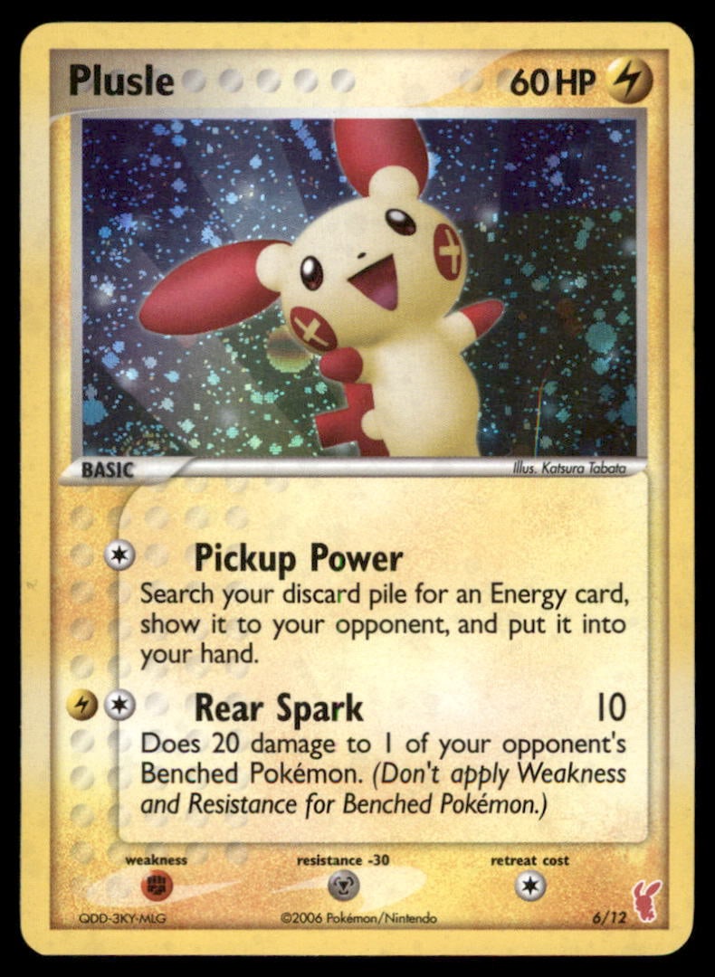 Plusle EX Trainer Kit 2: Plusle & Minun #6/12 Holo Pokemon Card (1 of 2)