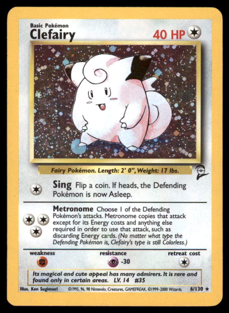 Clefairy Base Set 2 #006/130 Holo Pokemon Card: We offer combined shipping on multiple items. Buyers may also arrange their own shipping. LiveShipping is a separate and independent option for shipping that is NOT a part of the auction house or thei