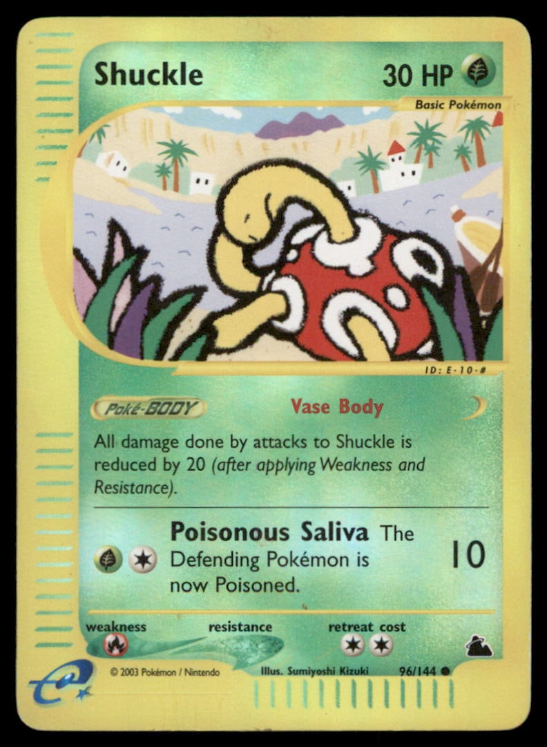 Shuckle Skyridge #096/144 Holo Pokemon Card: We offer combined shipping on multiple items. Buyers may also arrange their own shipping. LiveShipping is a separate and independent option for shipping that is NOT a part of the auction house or thei