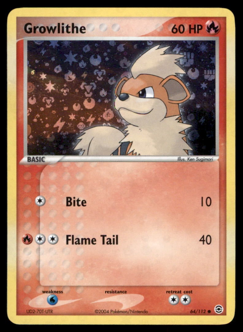 Growlithe EX Trainer Kit 2: Plusle & Minun #4/12 Holo Pokemon Card (1 of 2)