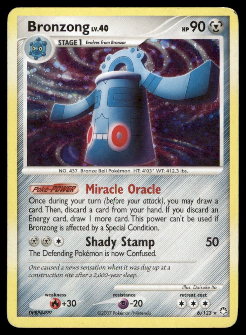 Bronzong Mysterious Treasures #6/123 Holo Pokemon Card (1 of 2)
