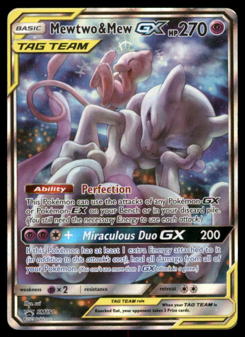 Mewtwo & Mew GX SM Promos #SM191 Holo Pokemon Card (1 of 2)