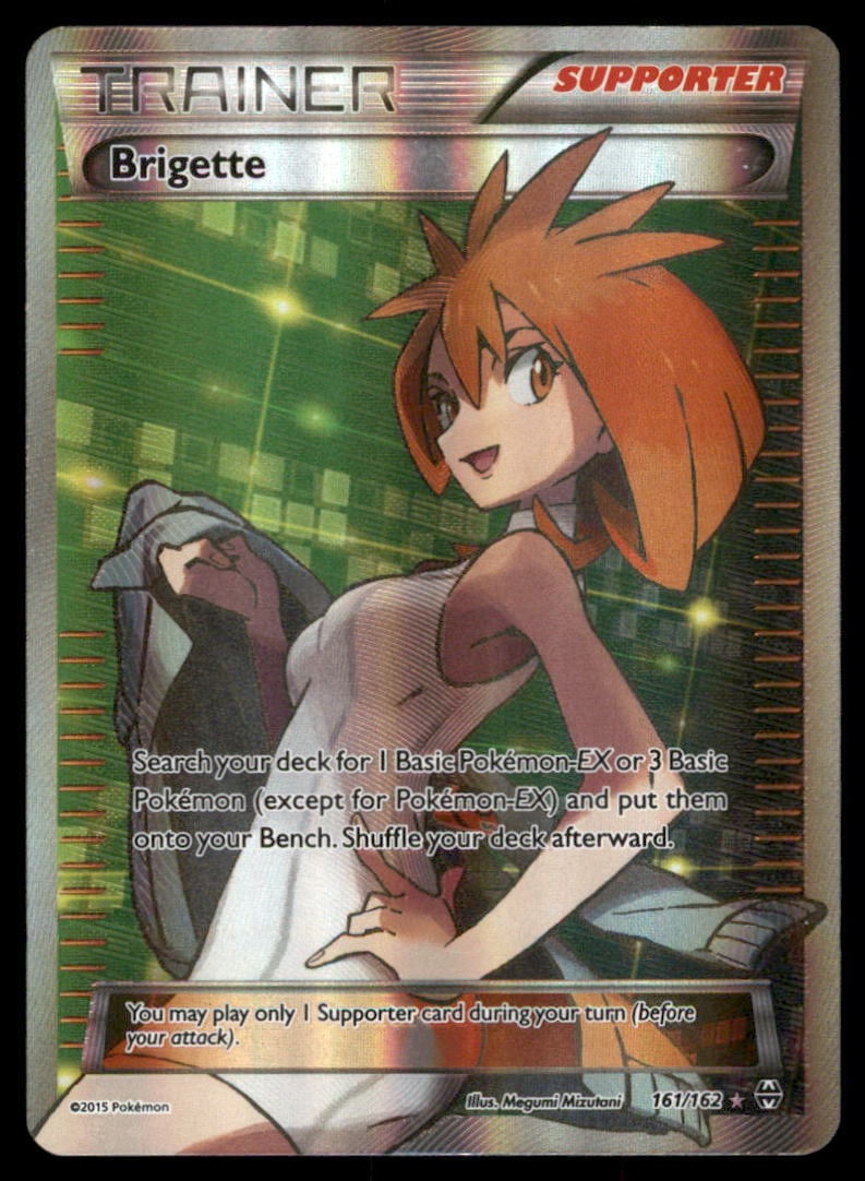 Brigette (Full Art) XY - BREAKthrough #161/162 Holo Pokemon Card: Condition of cards varies from NM - DMG. BINDER PAGES NOT INCLUDED.We offer combined shipping on multiple items. Buyers may also arrange their own shipping. LiveShipping is a separate and independent