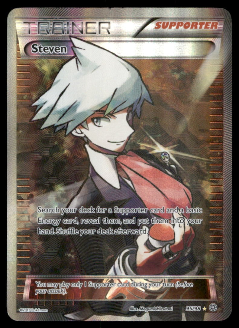 Steven XY-P: XY Promos #121/XY-P Holo Pokemon Card: Condition of cards varies from NM - DMG. BINDER PAGES NOT INCLUDED.We offer combined shipping on multiple items. Buyers may also arrange their own shipping. LiveShipping is a separate and independent