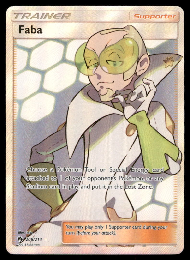 Faba (Full Art) SM - Lost Thunder #208/214 Holo Pokemon Card: We offer combined shipping on multiple items. Buyers may also arrange their own shipping. LiveShipping is a separate and independent option for shipping that is NOT a part of the auction house or thei