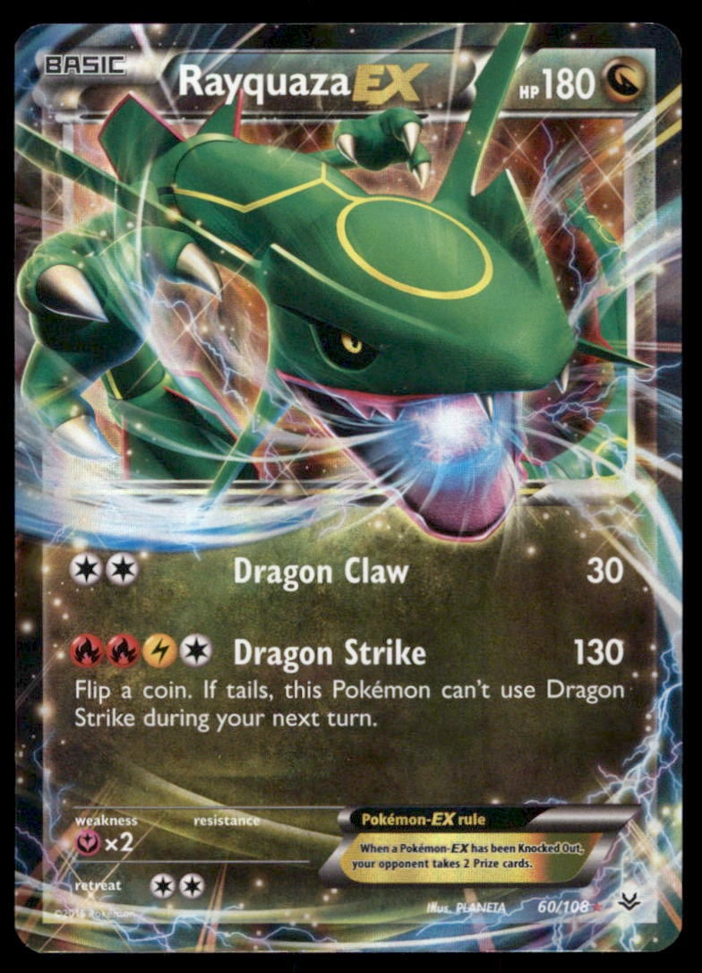 Rayquaza EX (60) XY - Roaring Skies #60/108 Holo Pokemon Card (1 of 2)