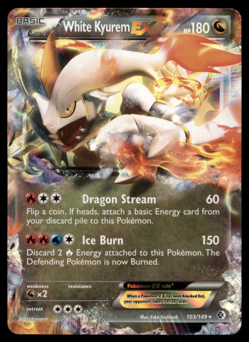 White Kyurem EX EX Battle Boost #085/093 Holo Pokemon Card: We offer combined shipping on multiple items. Buyers may also arrange their own shipping. LiveShipping is a separate and independent option for shipping that is NOT a part of the auction house or thei