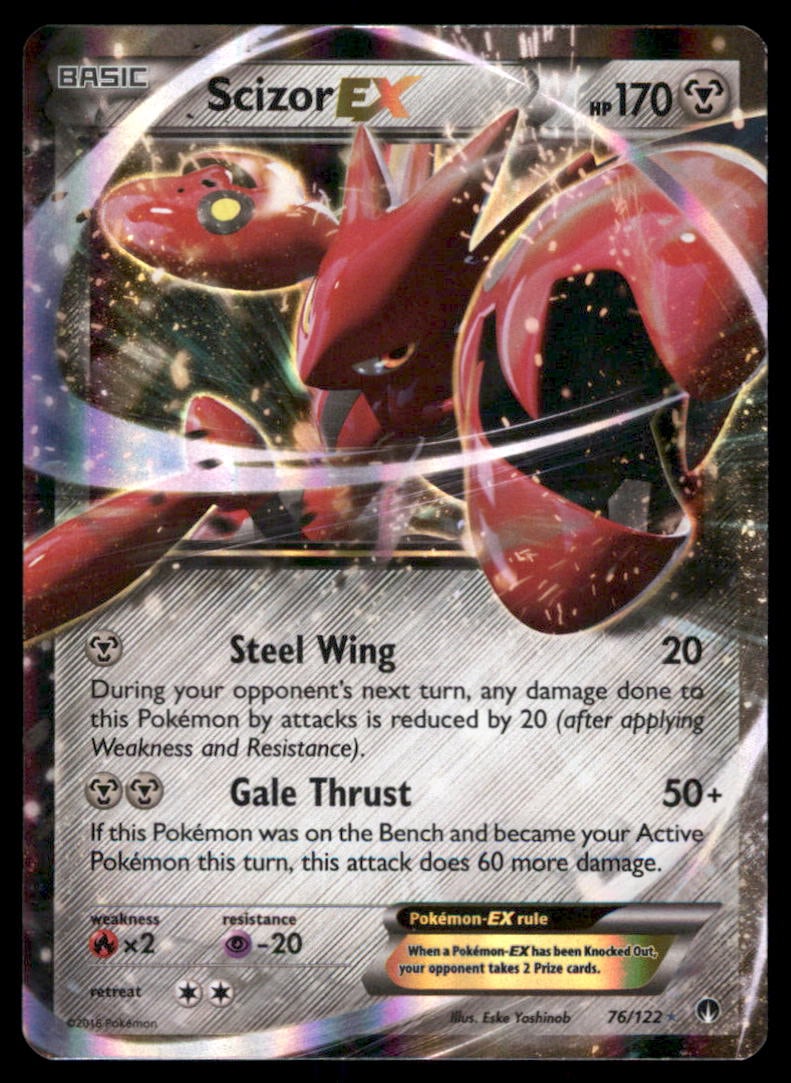 Scizor EX XY - BREAKpoint #76/122 Holo Pokemon Card (1 of 2)