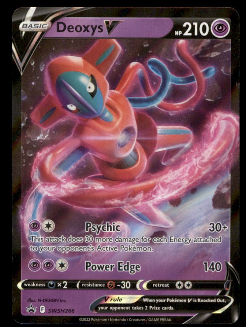 Deoxys V SWSH: Sword & Shield Promo Cards #SWSH266 Holo Pokemon Card (1 of 2)