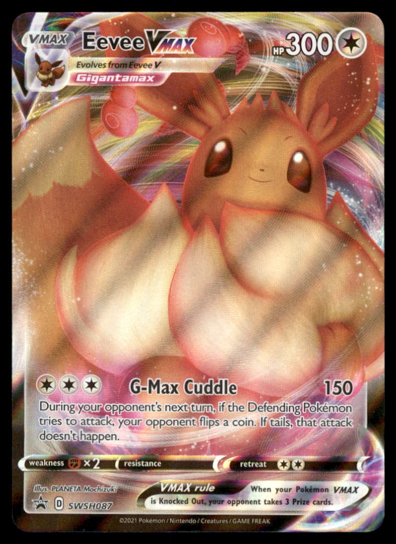 Eevee VMAX SWSH: Sword & Shield Promo Cards #SWSH087 Holo Pokemon Card (1 of 2)