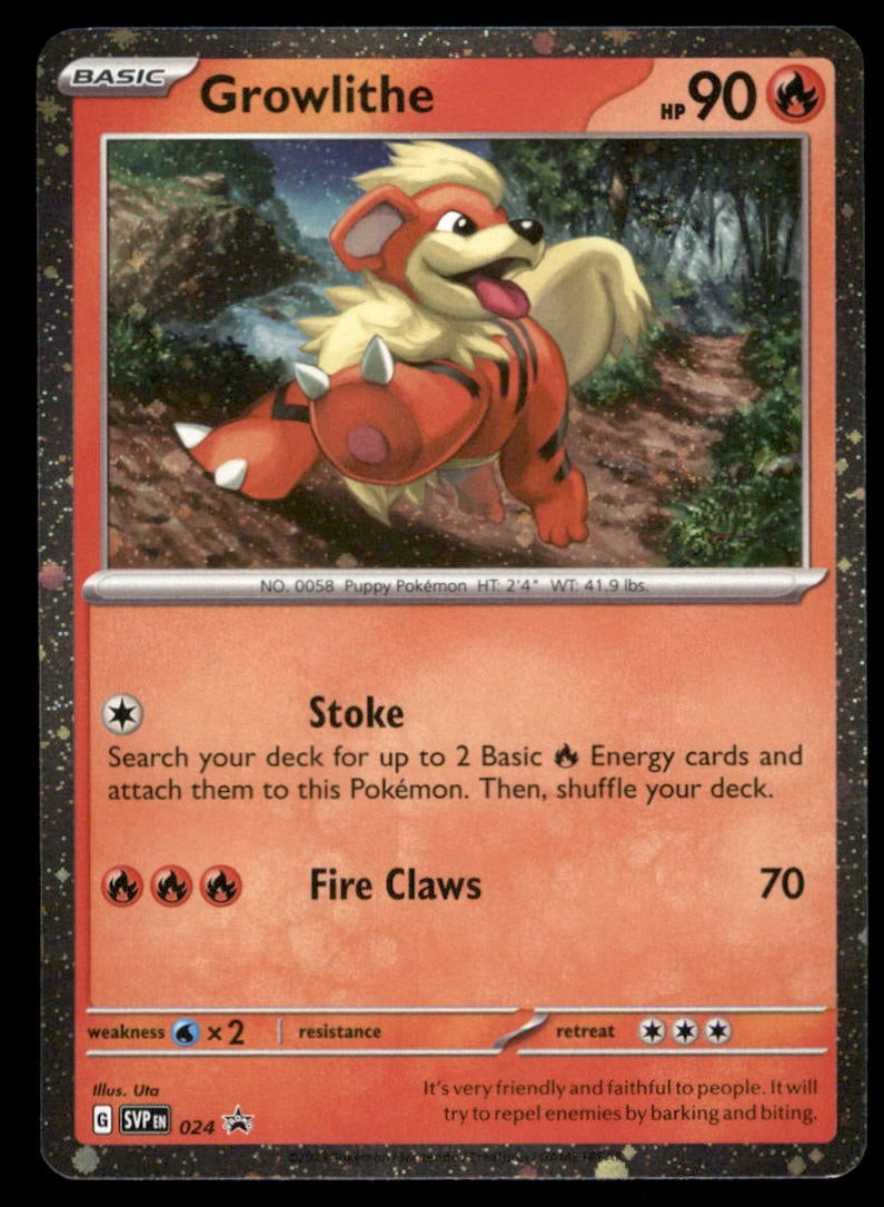 Growlithe SV: Scarlet & Violet Promo Cards #024 Holo Pokemon Card: We offer combined shipping on multiple items. Buyers may also arrange their own shipping. LiveShipping is a separate and independent option for shipping that is NOT a part of the auction house or thei