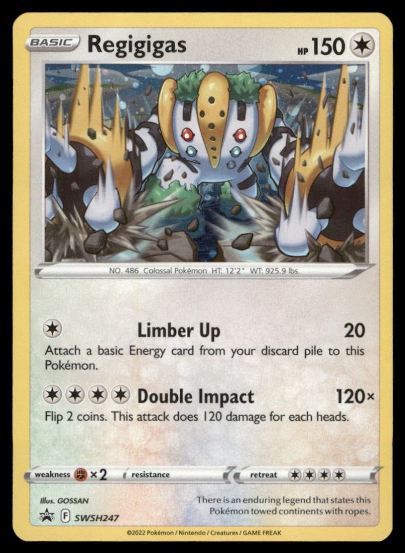 Regigigas SWSH: Sword & Shield Promo Cards #SWSH247 Holo Pokemon Card (1 of 2)
