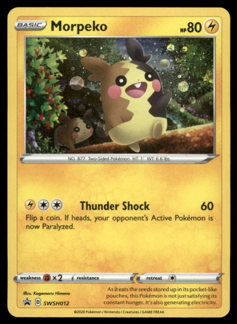 Morpeko Miscellaneous Cards & Products #SWSH012 Holo Pokemon Card (1 of 2)