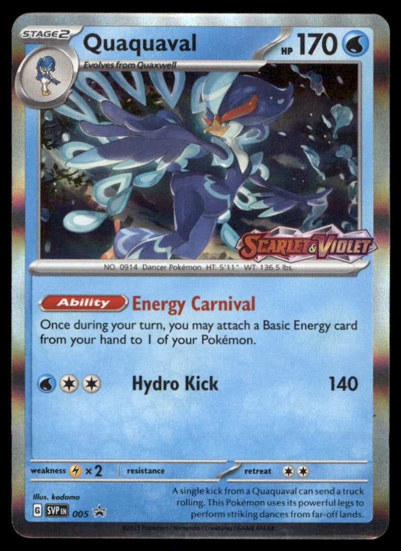 Quaquaval Miscellaneous Cards & Products #054/198 Holo Pokemon Card (1 of 2)