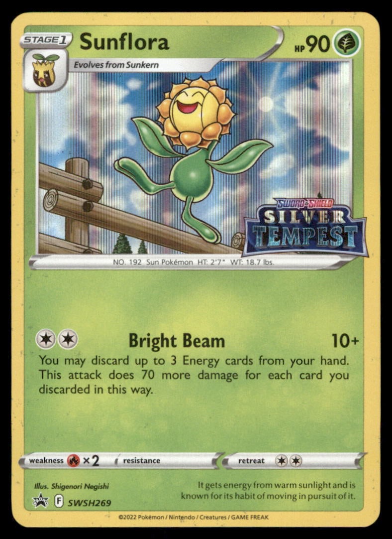 Sunflora SWSH: Sword & Shield Promo Cards #SWSH269 Holo Pokemon Card: We offer combined shipping on multiple items. Buyers may also arrange their own shipping. LiveShipping is a separate and independent option for shipping that is NOT a part of the auction house or thei