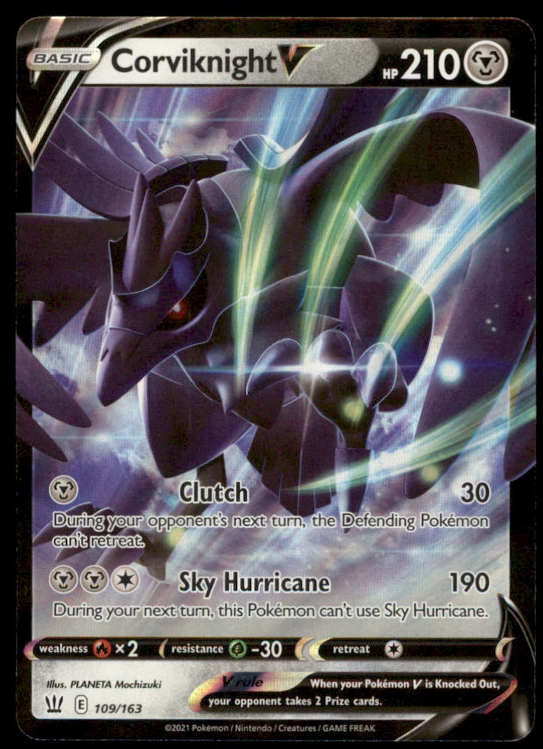 Corviknight V SWSH05: Battle Styles #109/163 Holo Pokemon Card (1 of 2)
