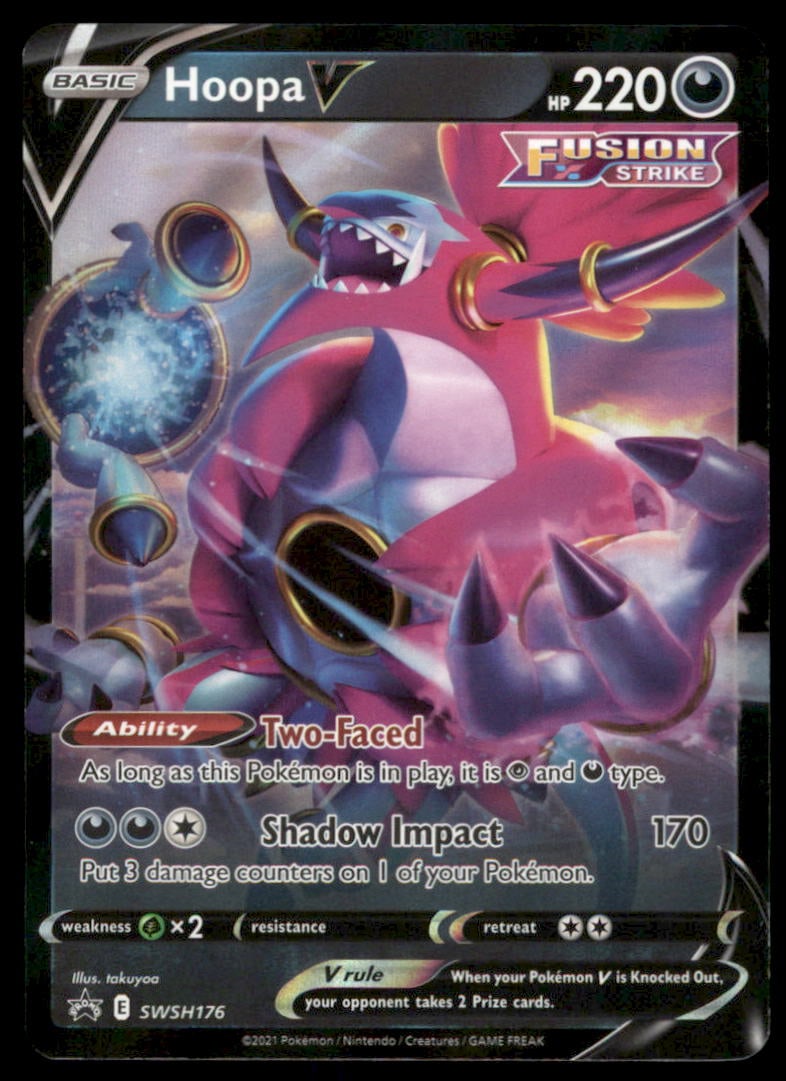 Hoopa V SWSH: Sword & Shield Promo Cards #SWSH176 Holo Pokemon Card (1 of 2)