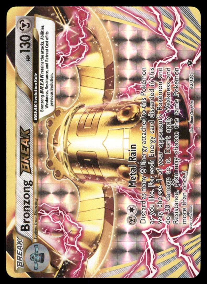 Bronzong BREAK XY - Fates Collide #62/124 Holo Pokemon Card (1 of 2)