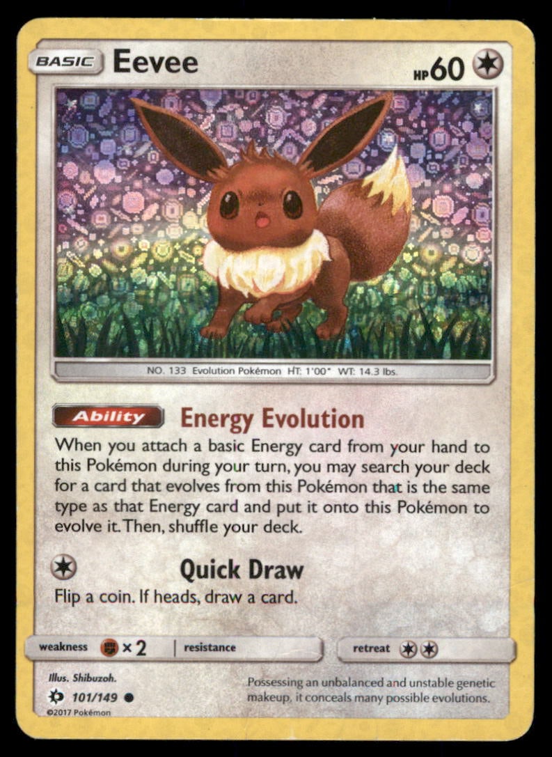Eevee Miscellaneous Cards & Products #101/149 Holo Pokemon Card (1 of 2)