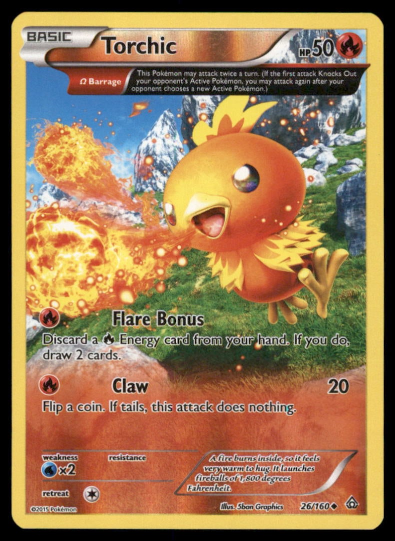 Torchic (Omega) XY - Primal Clash #26/160 Holo Pokemon Card: We offer combined shipping on multiple items. Buyers may also arrange their own shipping. LiveShipping is a separate and independent option for shipping that is NOT a part of the auction house or thei