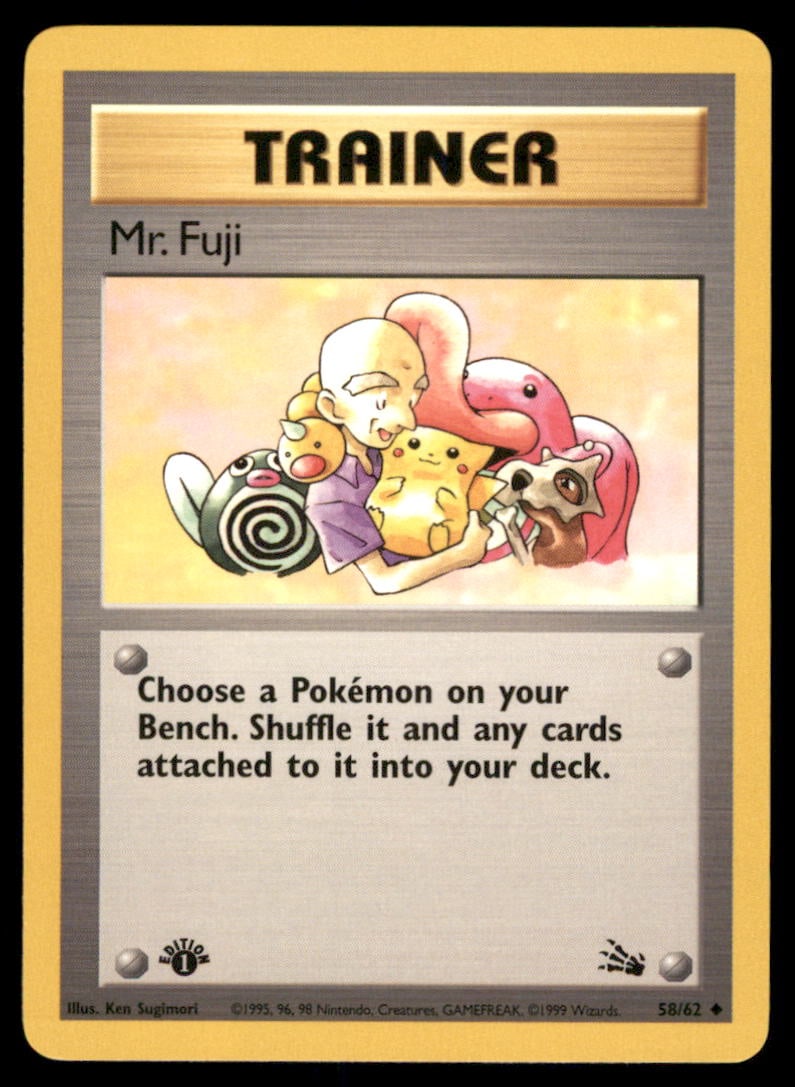 Mr. Fuji Fossil #58/62 1st. ED. Pokemon Card: We offer combined shipping on multiple items. Buyers may also arrange their own shipping. LiveShipping is a separate and independent option for shipping that is NOT a part of the auction house or thei