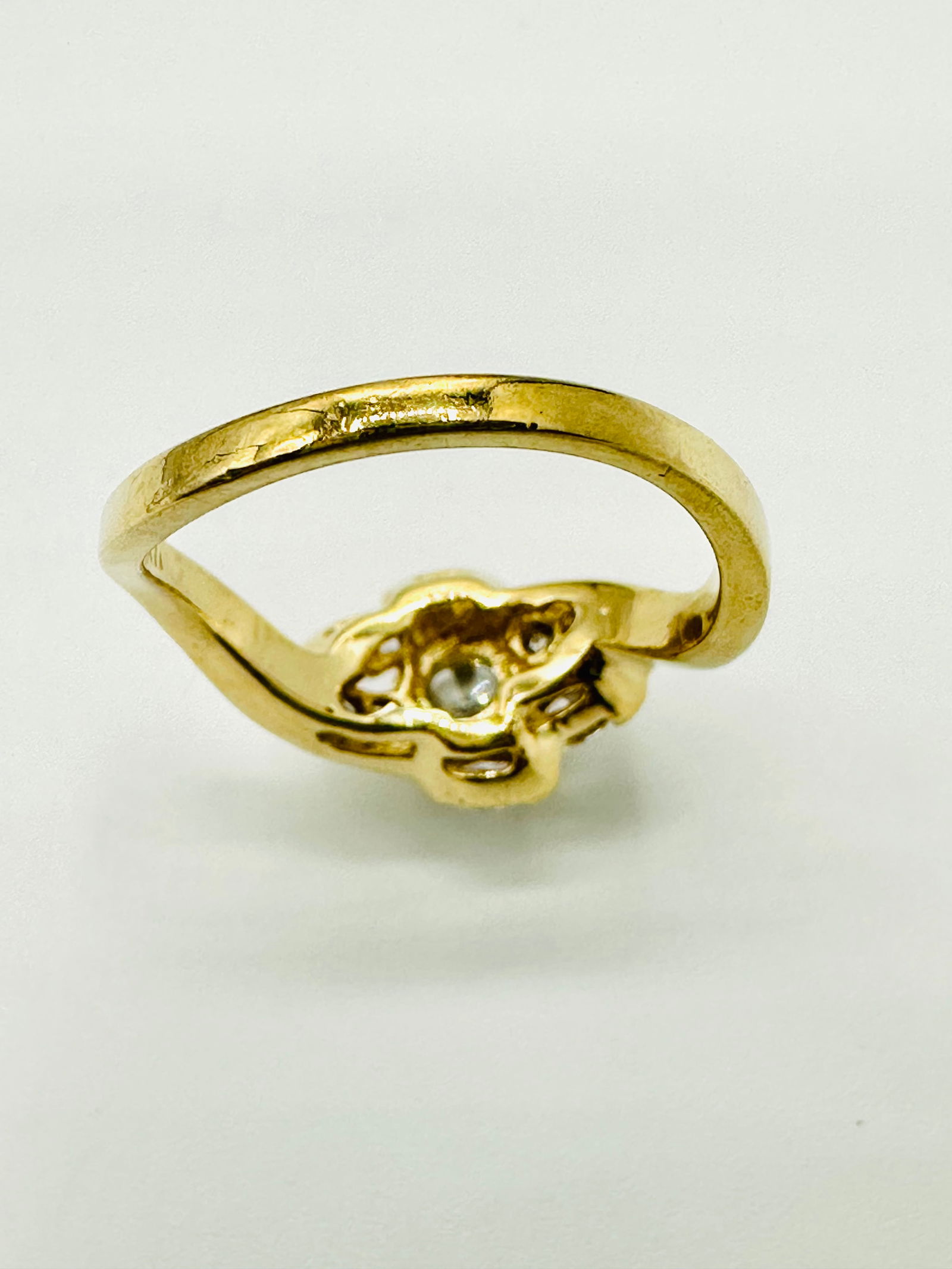 Natural Diamond Ring,14KT Yellow Gold # 2539 (1 of 4)