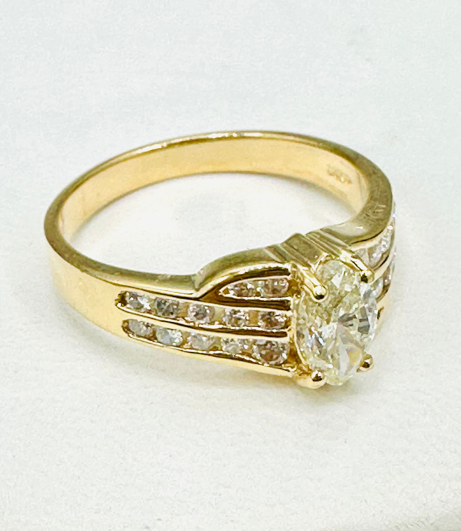 Natural Diamond Ring,14KT Yellow Gold # 2540 (1 of 4)