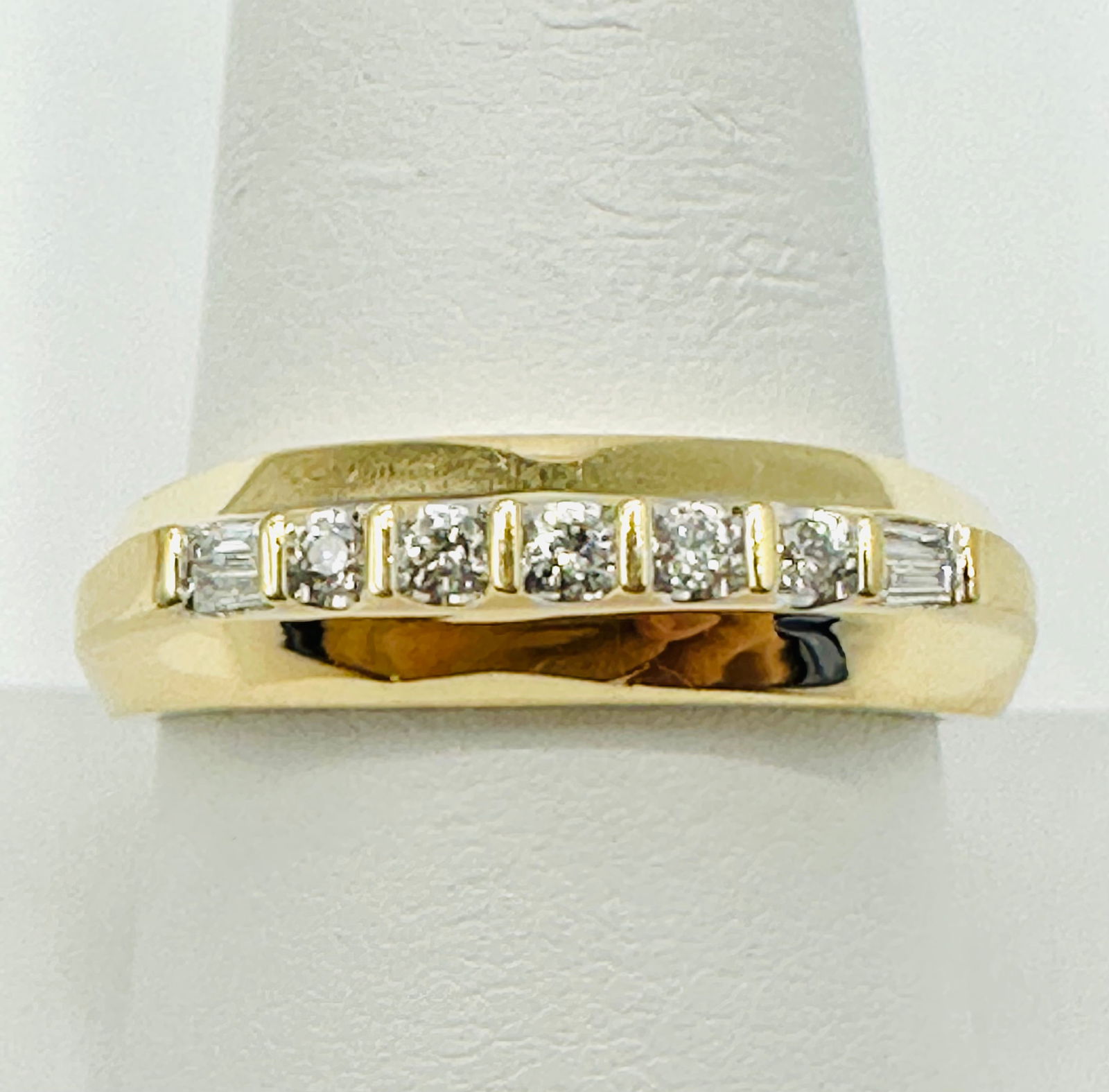 Natural Diamond Ring,14KT Yellow Gold # 2586 (1 of 4)