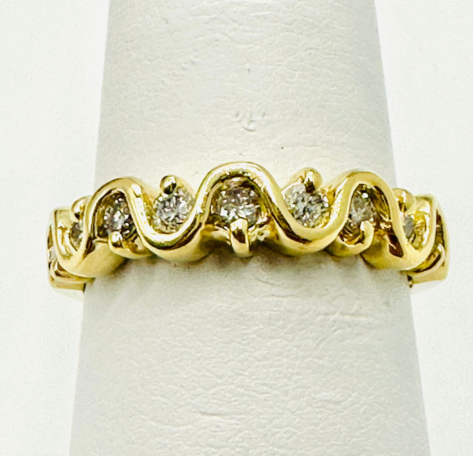 Natural Diamond Ring,14KT Yellow Gold # 2592 (1 of 4)