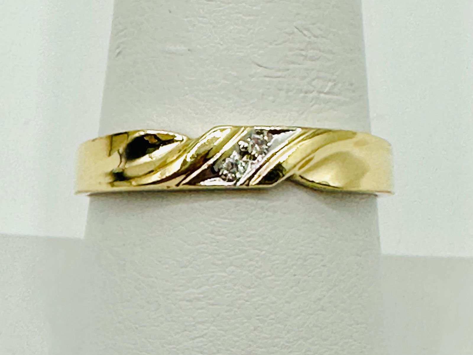 Natural Diamond Ring,14KT Yellow Gold # 2595 (1 of 4)