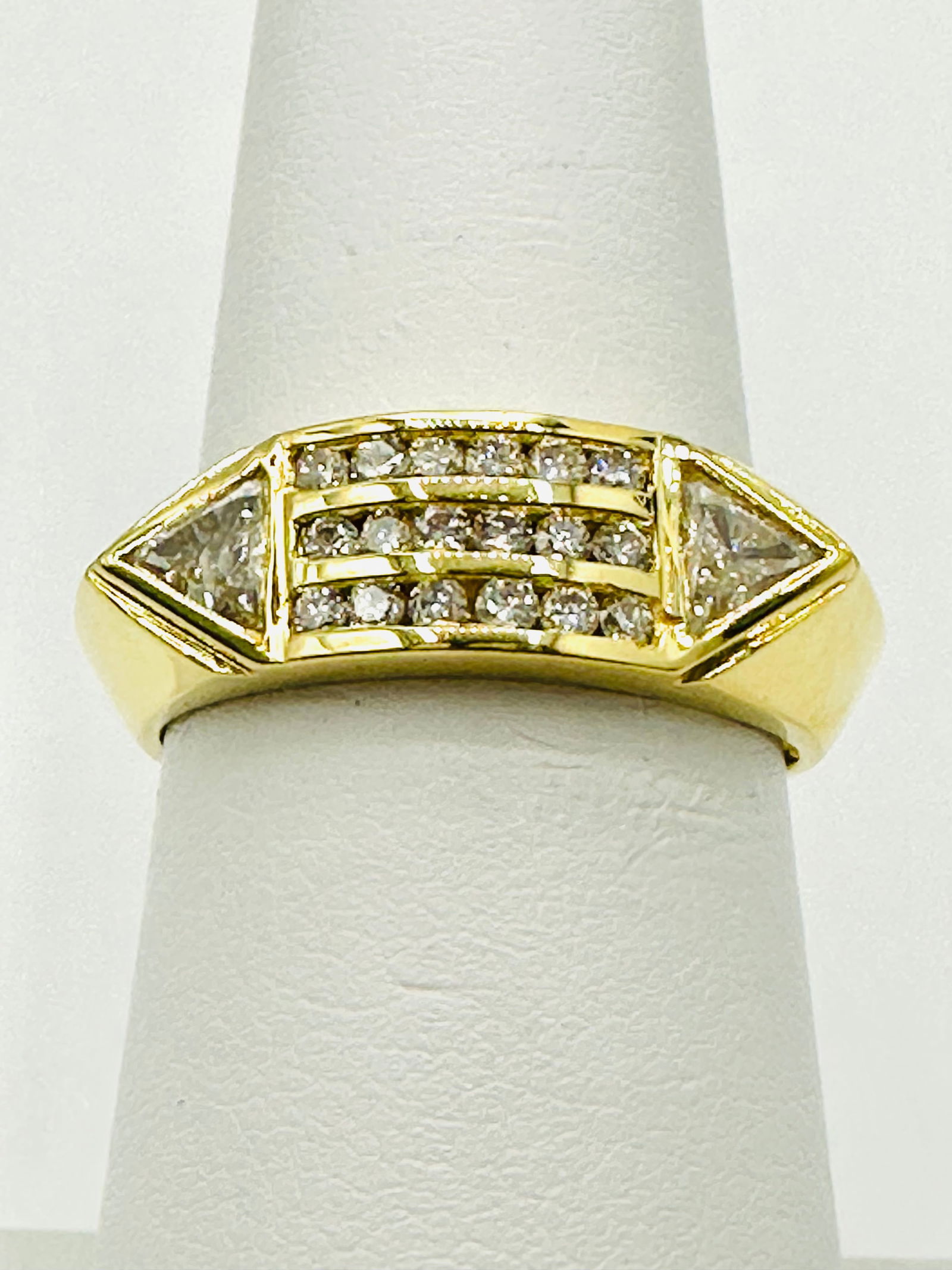 Natural Diamond Ring,18KT Yellow Gold # 2644 (1 of 4)