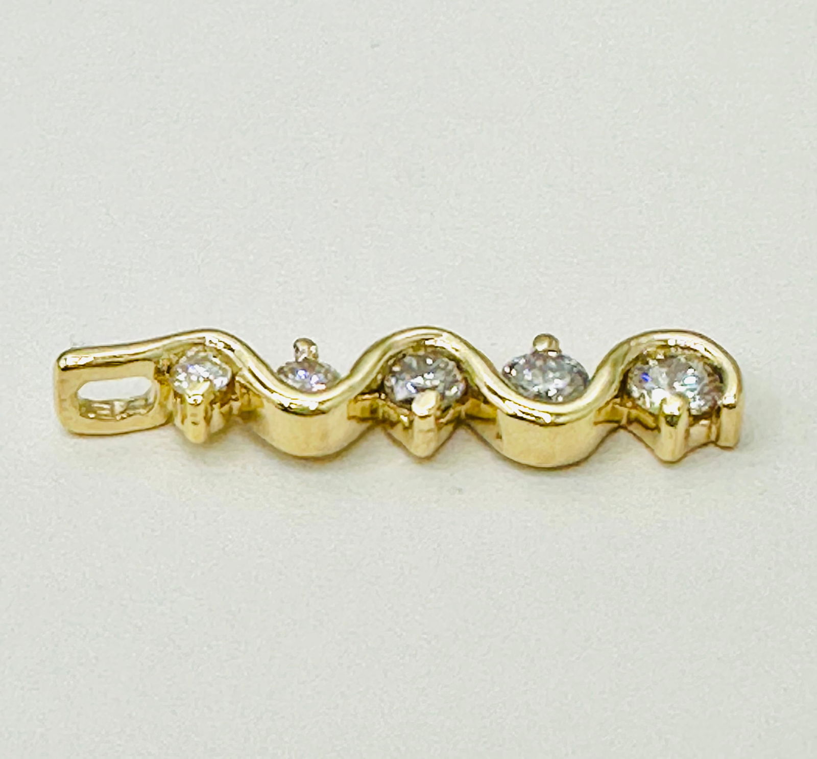 14KT Yellow Gold, Natural Diamond Pendant # 2754 (1 of 4)